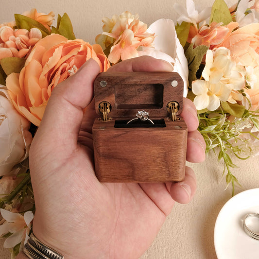 The Promise - Premium Flip Wooden Ring Box