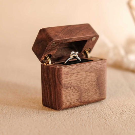 The Promise - Premium Flip Wooden Ring Box