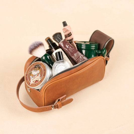 The Voyage - Men's Leather Toiletry Bag