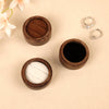 The Unity - Round Engagement Wooden Ring Box